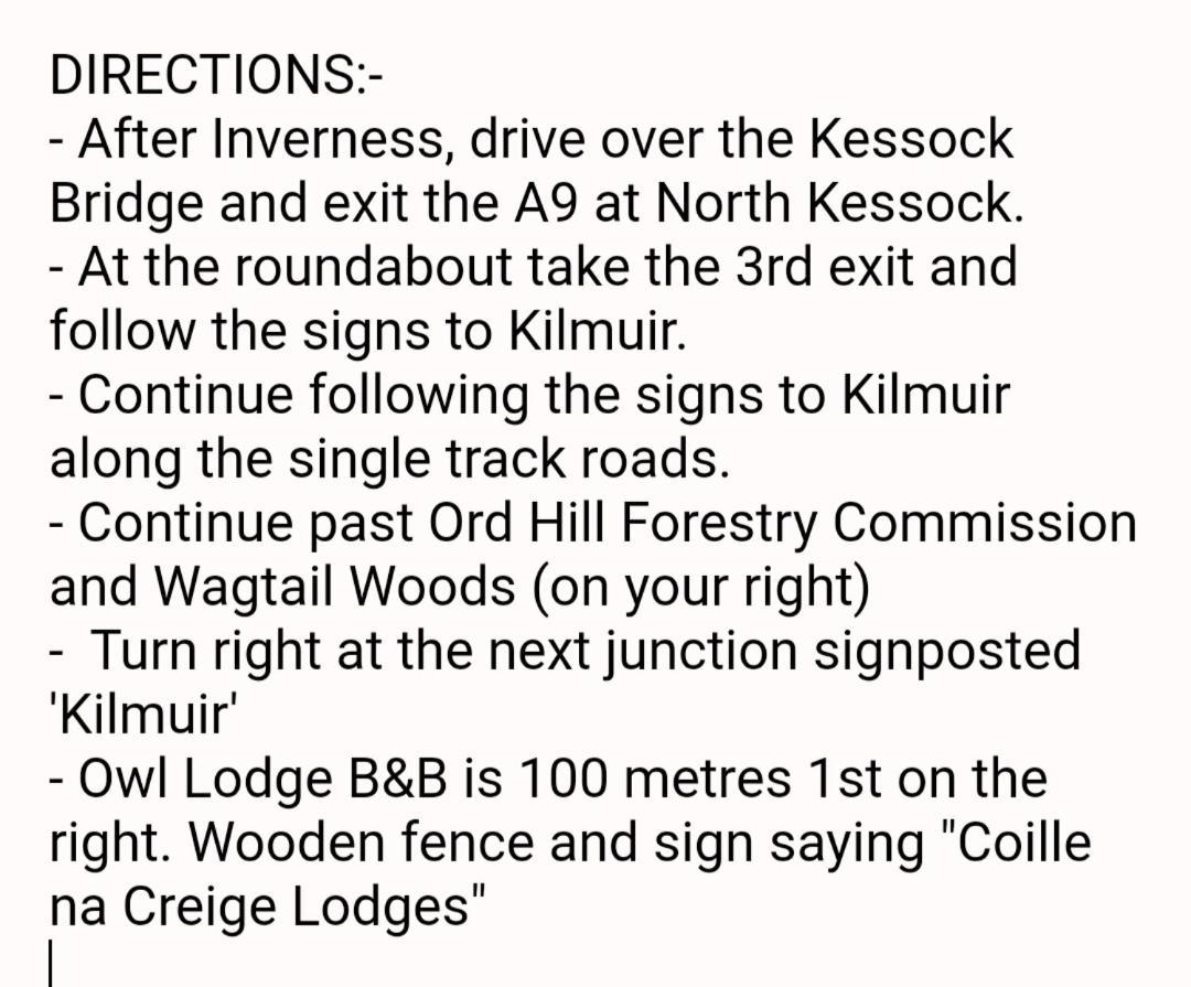 Kilmuir  Owl Lodge Bed & Breakfast المظهر الخارجي الصورة